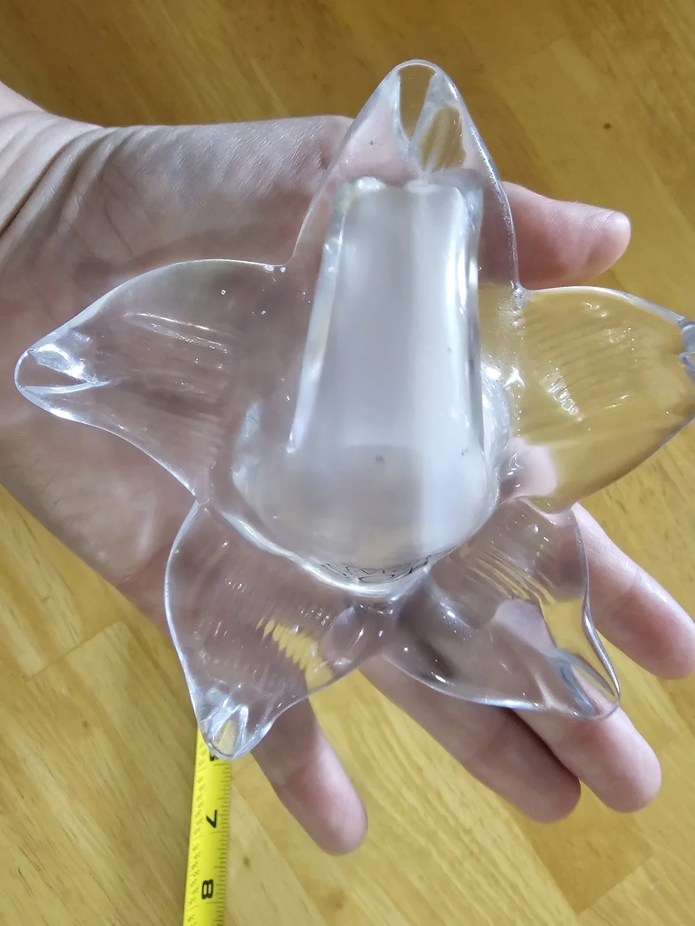 Two's Company Clear Glass Flower Bud